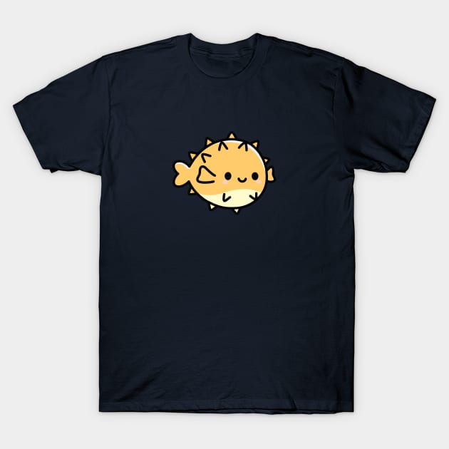 Puffer Fish T-Shirt by littlemandyart